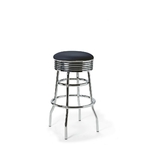Tabouret de bar luxe haut Palace mobilier américain bleu marine