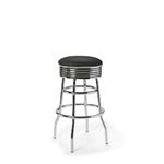 Tabouret de bar luxe haut Palace mobilier américain noir