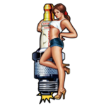 plaque-metal-pin-up-bougie-80cm