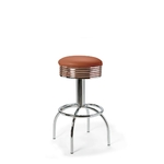 Tabouret de bar Comet MP 77 Chrome ocre mobilier américain