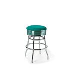 Tabouret de bar Palace MP 66 Chrome pétrol mobilier