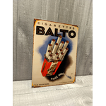 Plaque métal cigarettes Balto