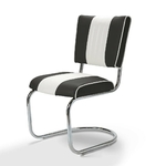 Chaise Prospect CB Chrome mobilier américain noir
