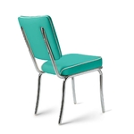 Chaise d’arcade WP Chrome mobilier américain turquoise