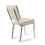 Chaise d’arcade WP Chrome mobilier américain blanc