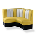 banquette de mobilier américain d’angle CB 120-120 jaune