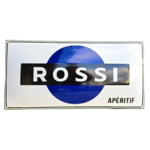plaque émaillée publicitaire rossi apéritif