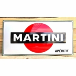 Plaque émaillée Martini apéritif