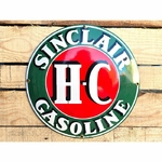 Plaque émaillée Sinclair gasoline