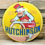Plaque émaillée Hutchinson pneus vélo