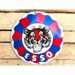 Plaque émaillée Esso Tiger vintage