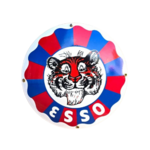 Plaque émaillée Esso Tiger vintage publicitaire