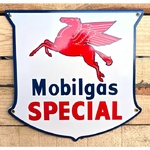 Plaque émaillée Pegasus Mobilgas spécial publicitaire