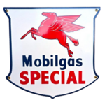Plaque émaillée Pegasus Mobilgas spécial