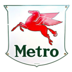 Plaque émaillée Pegasus métro