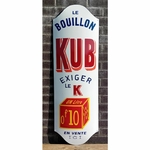 plaque déco publicitaire bouillon kub