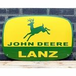 plaque émaillée publicitaire john deere