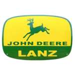 plaque déco émaillée john deere vintage
