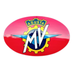 plaque émaillée logo mv agusta vintage
