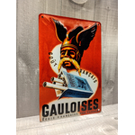 plaque déco publicitaire vintage cigarettes gauloises