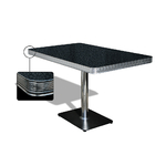 table se salle à manger de diner to-22w noire