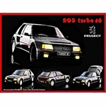plaque-metal-peugeot-205-turbo-16
