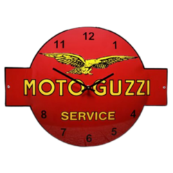 Plaque Métal Vintage Moto Guzzi / Scooter Italie 1970, Dimensions 17,5x11,5 Cm