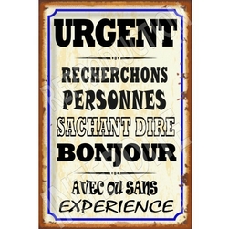 PLAQUE METAL pétanque en cours ne pas deranger 30x34cm,neuve,idée cadeau. EUR 14,50 - FR