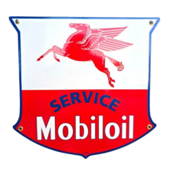 Plaque émaillée Ronde Publicitaire – MOTUL MOTOR OILS – Déco Métal (neuve)