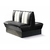 Banquette de Diner 2 places double mobilier américain HW-120DB_BLACK
