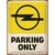 plaque-metal-30x40-relief-opel-parking-only