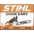 Plaque métal Stihl publicitaire vintage