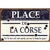 plaque métal humoristique place de la Corse 20x30