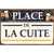 plaque métal place de la cuite 20x30