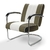 Chaise confort diner bi-colore Pullman kaki