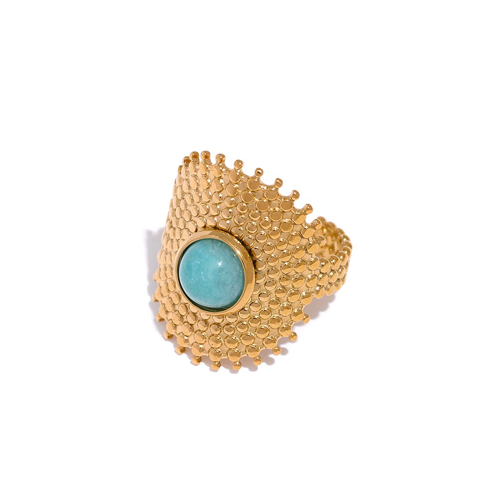 Yhpup-Bague-en-Pierre-Turquoise-Naturelle-Bijou-en-Acier-Inoxydable-avec-Croix-Carr-e-Style-Boh