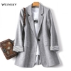 Blazer-carreaux-pour-femmes-costume-de-travail-pour-le-bureau-v-tement-d-contract-manches-longues