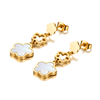 Lokaer-boucles-d-oreilles-en-acier-inoxydable-pour-femmes-bijoux-tendance-coquille-blanche-fleur-de-prunier