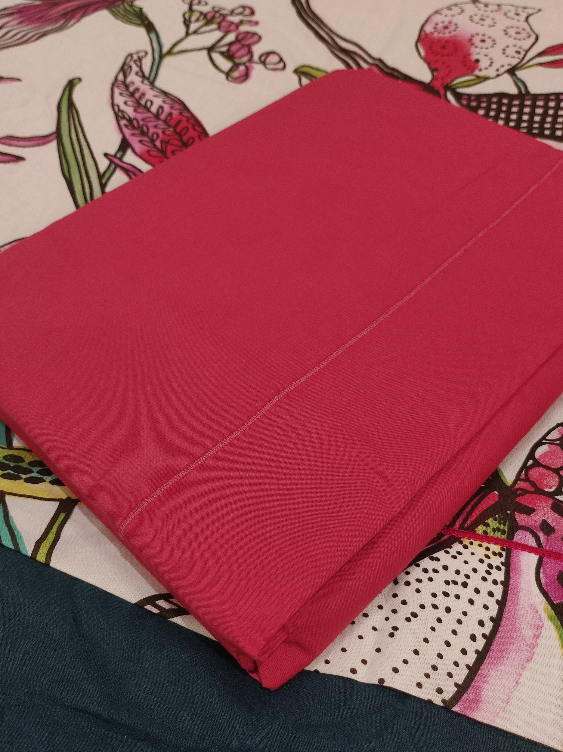 Drap-plat-percale-pivoine