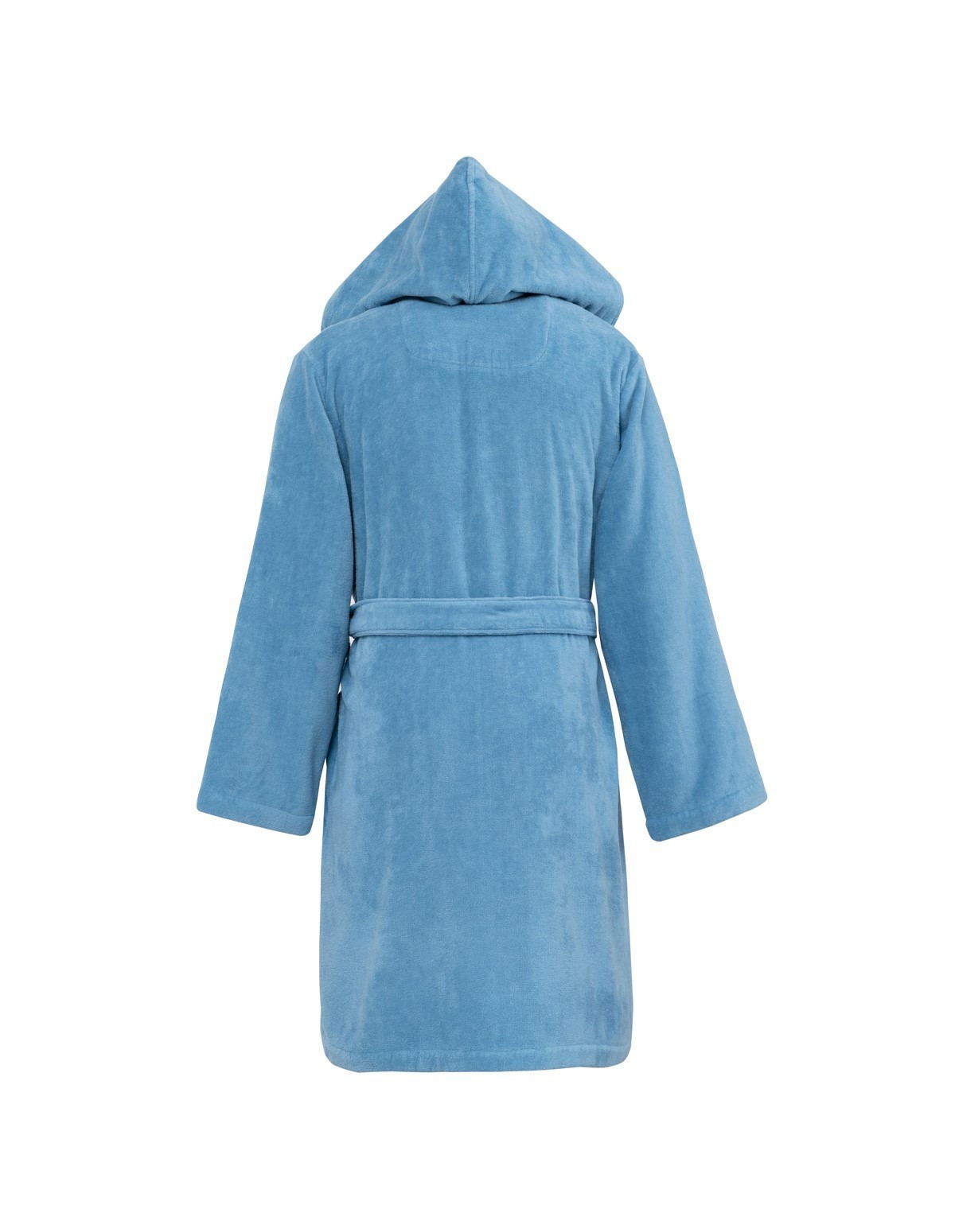 peignoir-court-capuche-velours-Cobalt-Dos