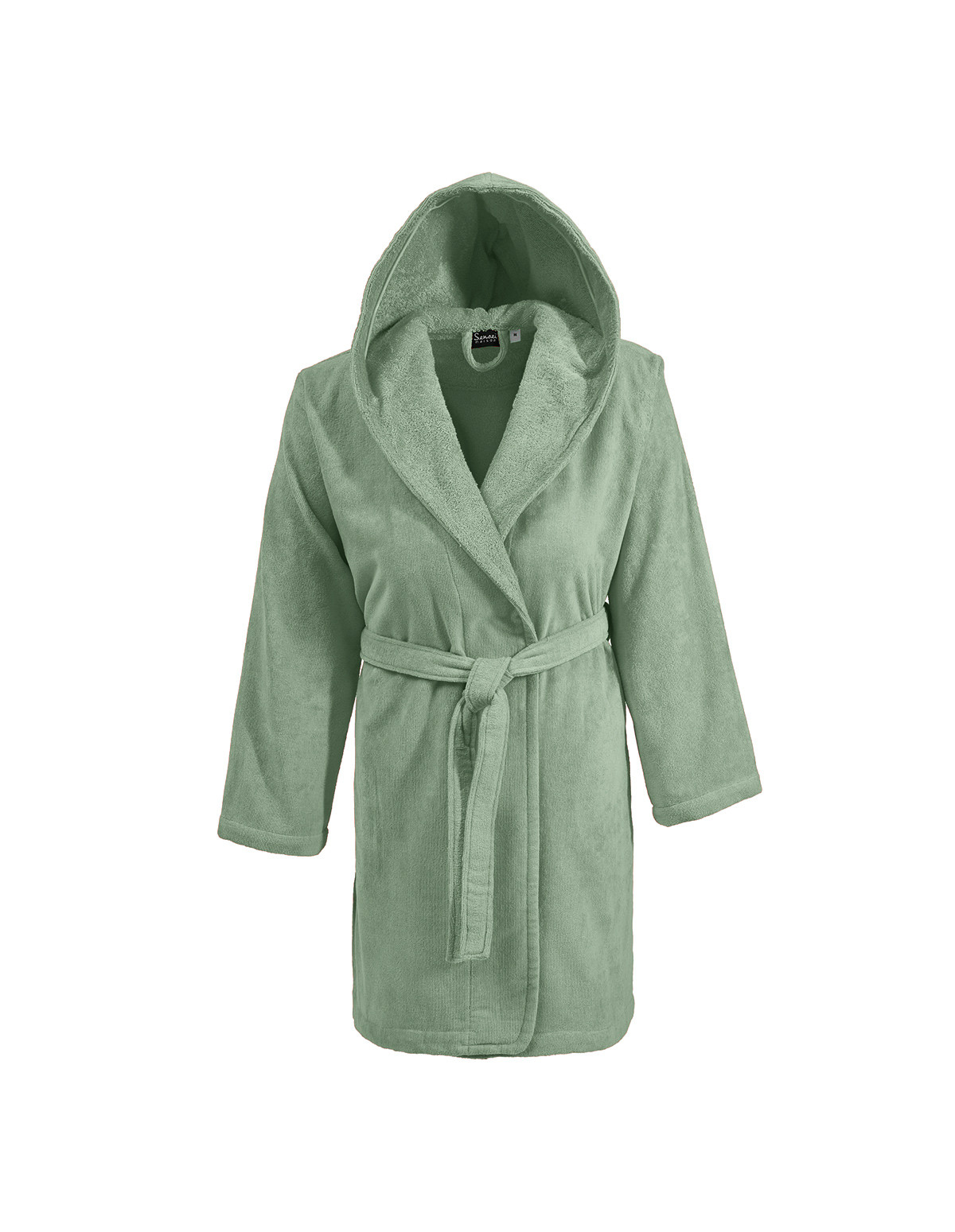 peignoir-court-capuche-velours-Sauge-Face