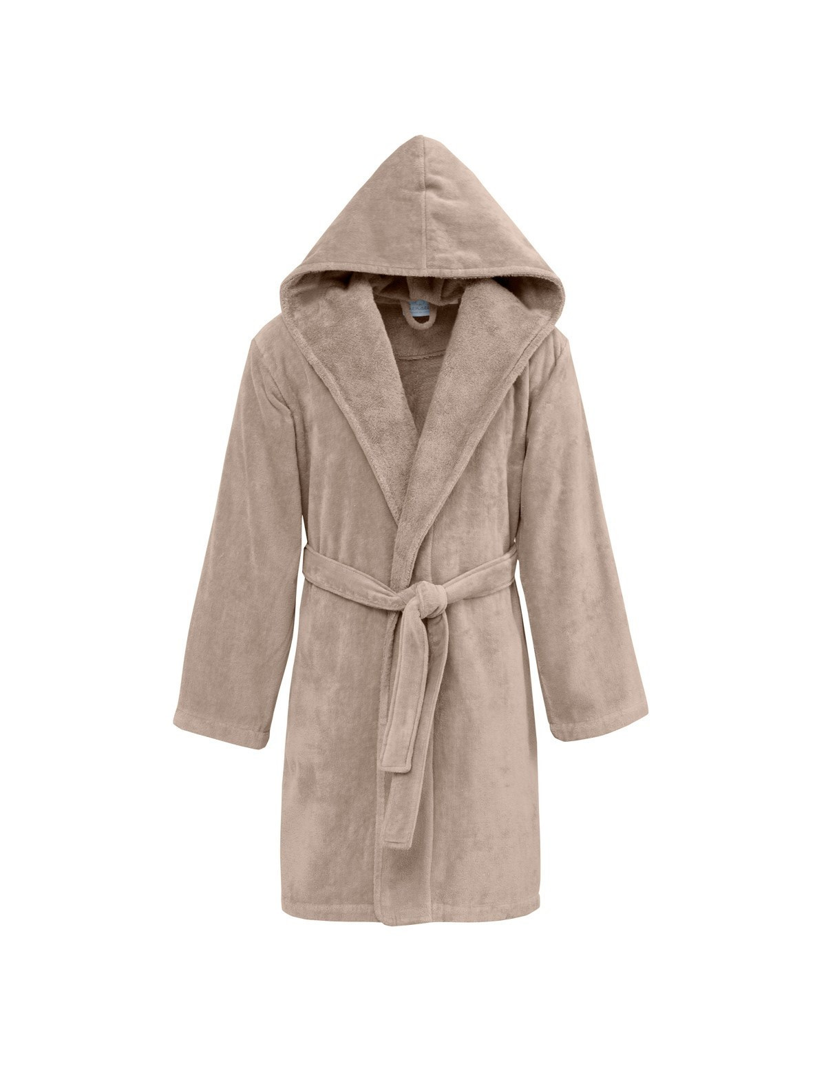 peignoir-court-capuche-velours-Sable-face