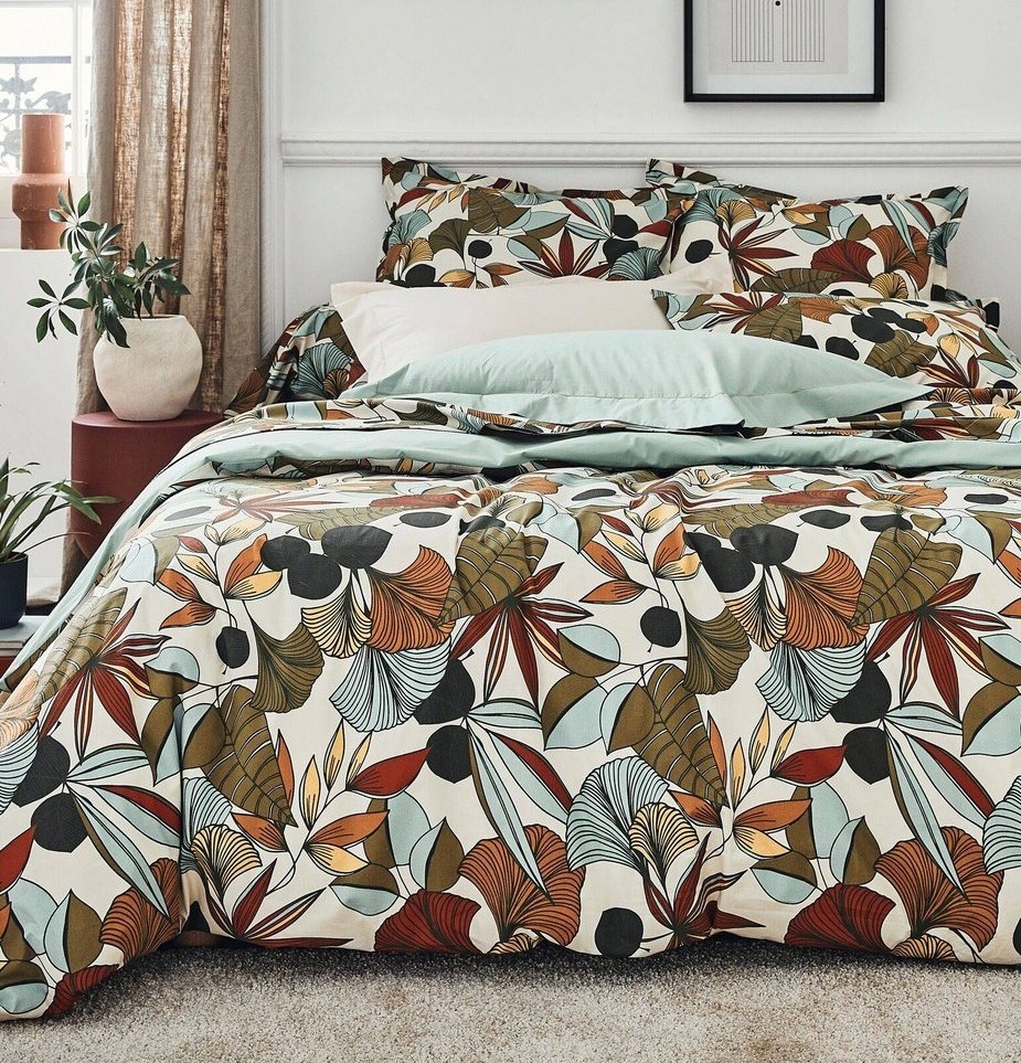 Housse_de_couette_cascade_sauge_evasion_tropicale_percale_coton