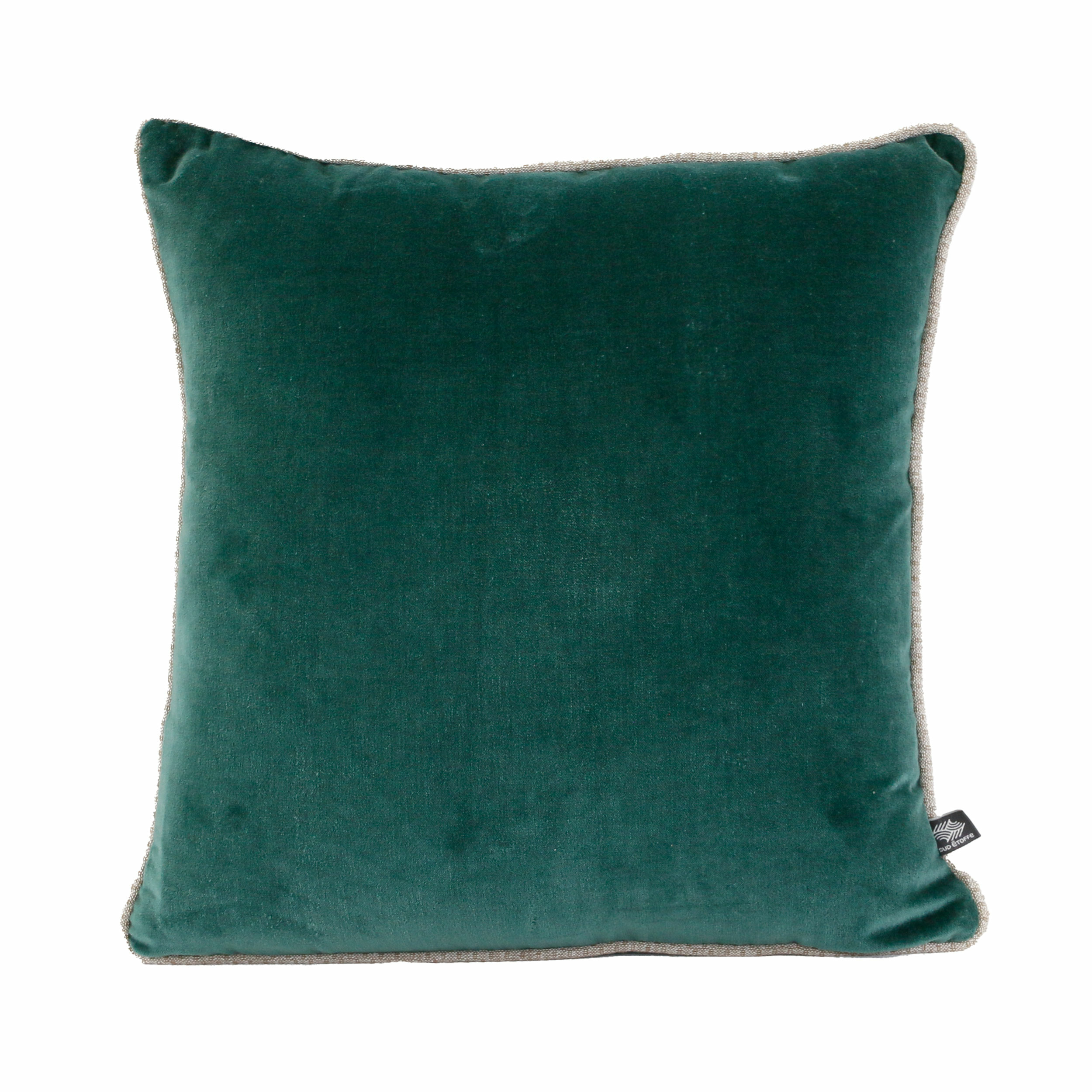 Coussin-jaipur-velours-coton-emeraude-carré