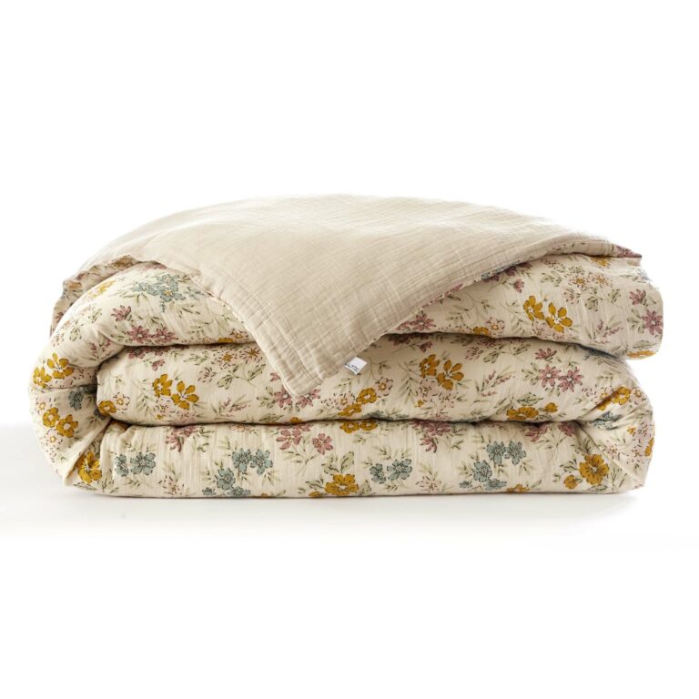 Housse-de-couette-Adele-fleurs-coton-effet-papillon