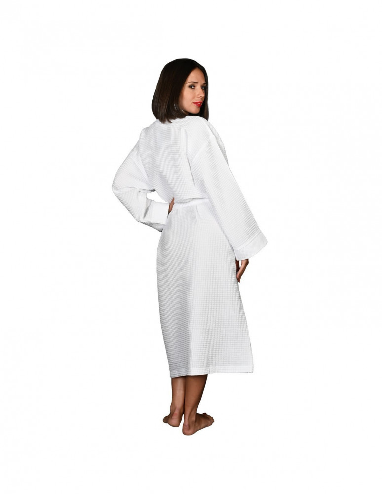 peignoir-long-nid-d-abeille-col-pique-de-coton-210grm-spa