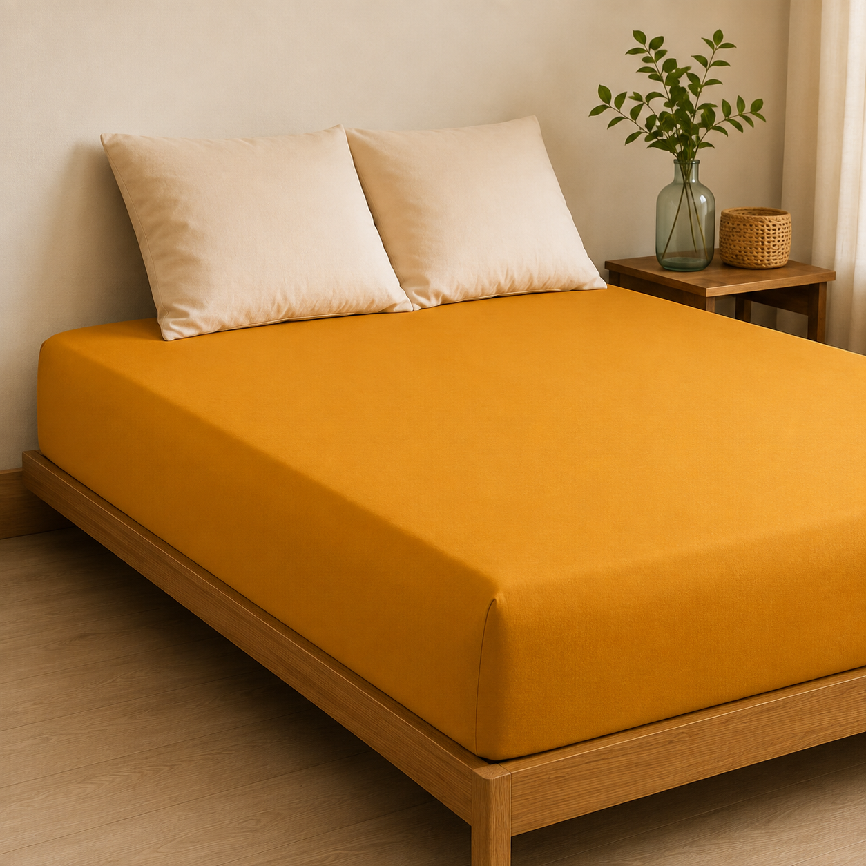 drap-housse-Atelier-du-linge-blanc-passion-jaune-safran
