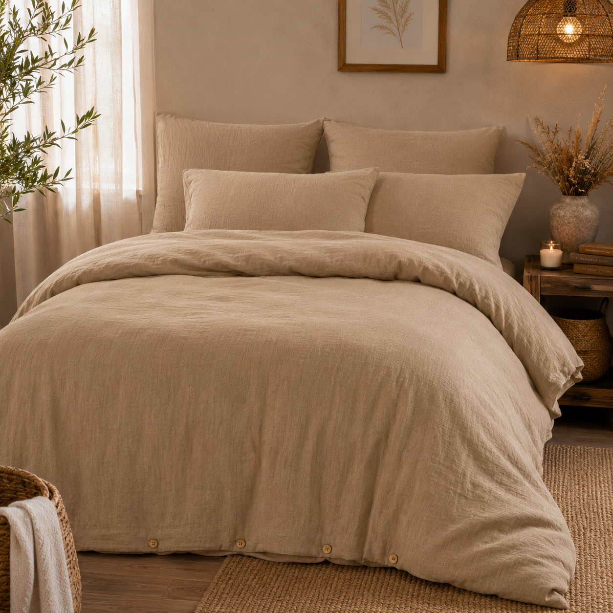 housse-de-couette-gaia-ficelle-effet-papillon-double-gaze-de-coton