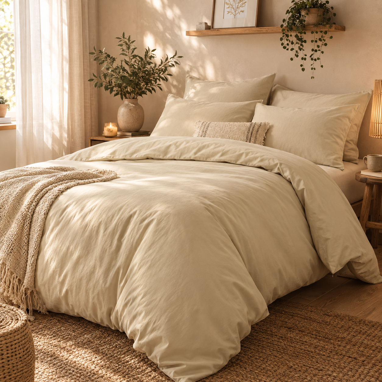 Housse-de-couette-unie-seigle-coton-Tradilinge