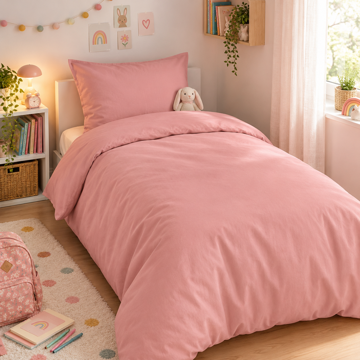 Housse-de-couette-coton-57fils-rose-confectionnée-en-France-forme-bouteille-Vosges-Terre-Textile